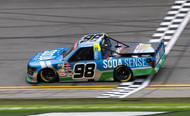 Ty Majeski (98) during qualifying for the Fresh from Florida 250 at Daytona International Speedway, Feb. 14, 2025 - Source: Imagn